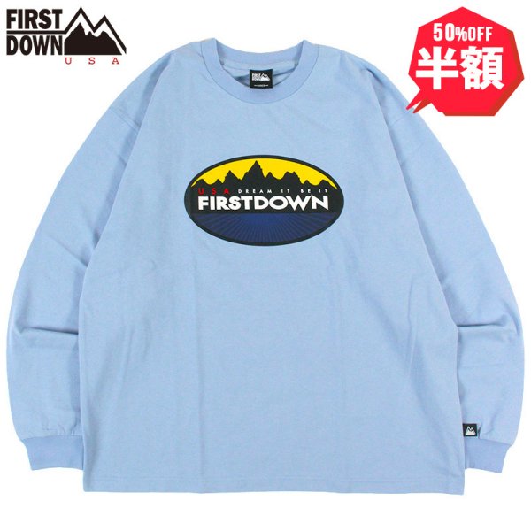 画像1: 【半額】【ラストLのみ】FIRST DOWN (ファーストダウン) “CIRCLE LOGO L/S TEE” (1)