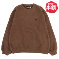 画像1: 【半額】【ラストLのみ】BUDS（バッズ）“WAFFLE HUTON CREW NECK” (1)