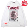 画像1: 【半額】THINK[真紅] (シンク) “ThinKnoT ロングスリーブ Tee” (1)