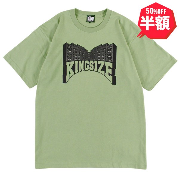 画像1: 【半額】【ラストMのみ】KINGSIZE（キングサイズ）“SOUND SYSTEM TEE” (1)