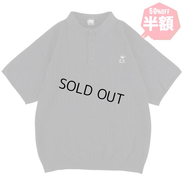 画像1: 【半額】【ラストLのみ】KINGSIZE（キングサイズ）“LOGO KNIT POLO SHIRT” (1)