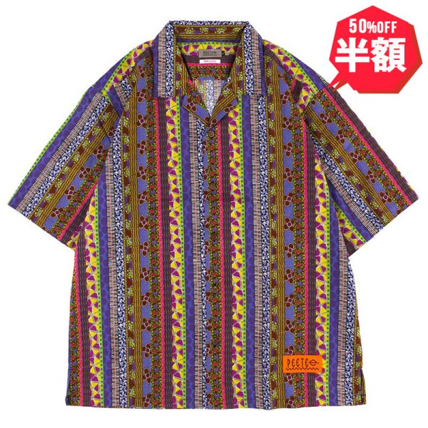 画像1: 【半額】【ラストLのみ】PeeTee. (ピーティー) “AFRICAN BATIK S/S SHIRTS” (1)
