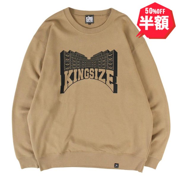 画像1: 【半額】KINGSIZE（キングサイズ）“SOUND SYSTEM CREW SWEAT” (1)