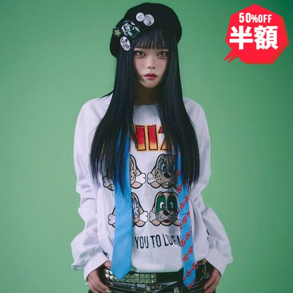 画像1: 【半額】【ラスト大型犬（XL）のみ】GALFY(ガルフィー) “ちぃ〜っすロンTee” (1)