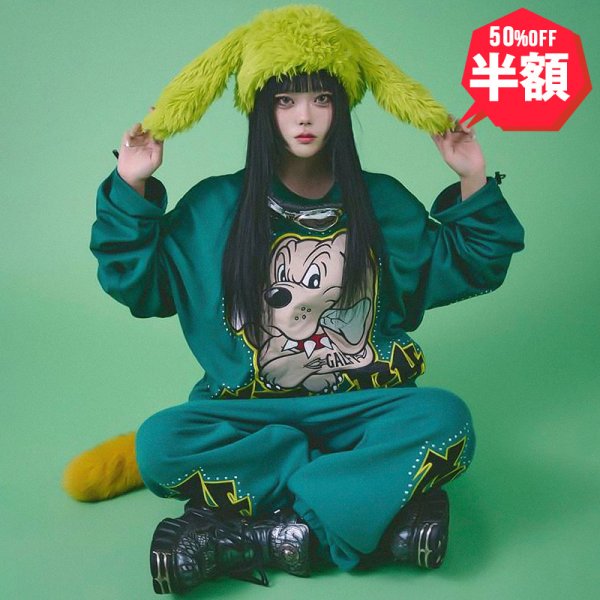 画像1: 【半額】GALFY(ガルフィー) “ギャル男BIGロゴ大萌袖ロンTee” (1)