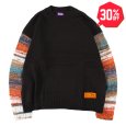 画像1: 【30%OFF】【ラストLのみ】PeeTee. (ピーティー) “GRADATION SLEEVE CREW KNIT” (1)