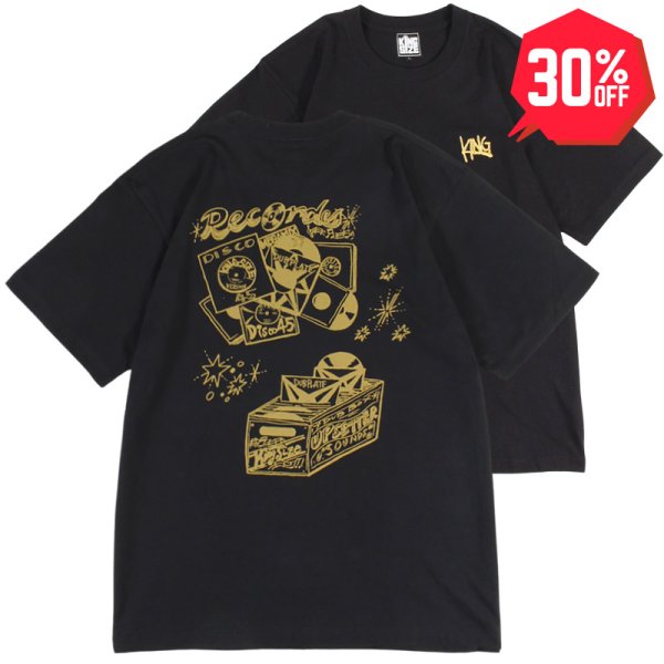 画像1: 【30%OFF】KINGSIZE（キングサイズ）“RECORD DISCO TEE” (1)
