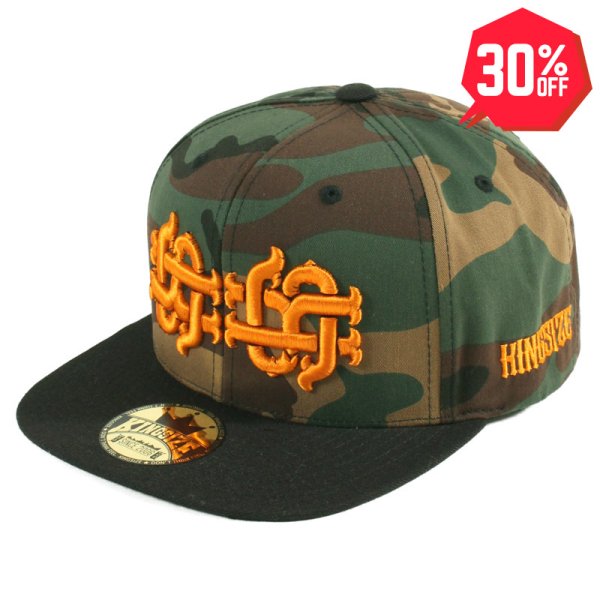 画像1: 【30%OFF】KINGSIZE（キングサイズ）“W MONOGRAM B/B CAP” (1)