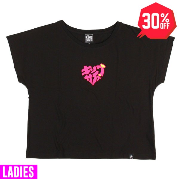 画像1: 【30%OFF】[レディース] KINGSIZE（キングサイズ）“HEART WOMEN'S DOLMAN TEE” (1)