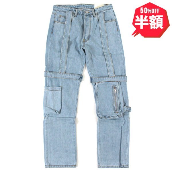 画像1: 【半額】mnml（ミニマル） “V265 BAGGY DENIM” (1)