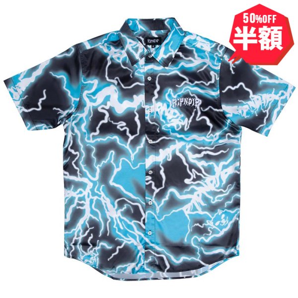 画像1: 【半額】【ラストLのみ】RIPNDIP (リップンディップ) “NIKOLA SHORT SLEEVE BUTTON UP” (1)