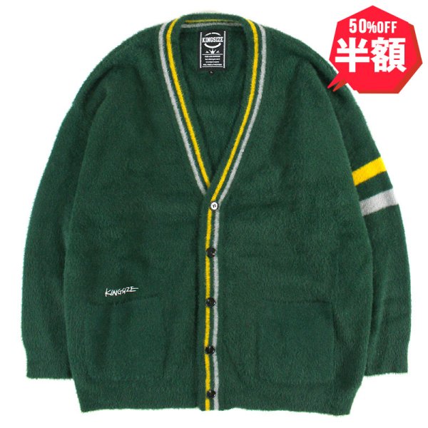 画像1: 【半額】KINGSIZE（キングサイズ）“LOGO CARDIGAN” (1)