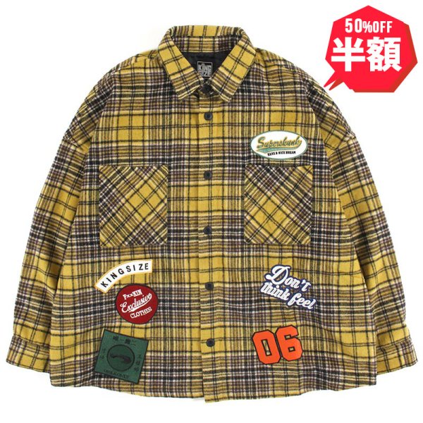 画像1: 【半額】KINGSIZE（キングサイズ）“CHECK CPO SHIRT” (1)