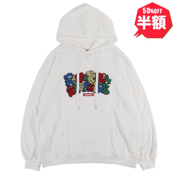 画像1: 【半額】【ラストLのみ】KINGSIZE（キングサイズ）“ｘRAGGARAGGA BROTHERS HOODY” (1)