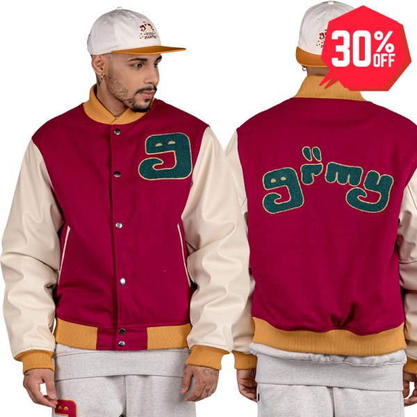 画像1: 【30%OFF】GRIMEY / GRMY (グライミー) “LUST MANTRA WOOL BASEBALL JACKET” (1)