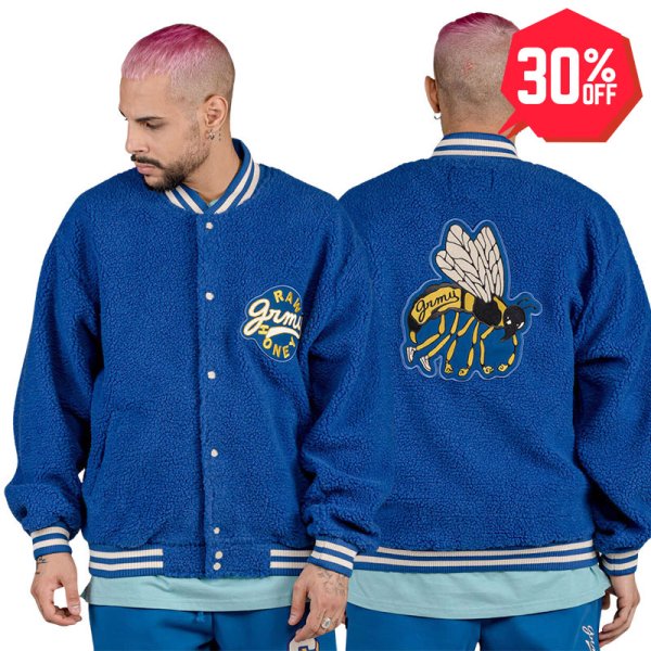 画像1: 【30%OFF】GRIMEY / GRMY (グライミー) “HIVE SHERPA BUTTON SWEATSHIRT” (1)