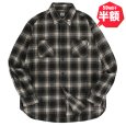 画像1: 【半額】【ラストXLのみ】KINGSIZE（キングサイズ）“BLACK CHECK SHIRT” (1)