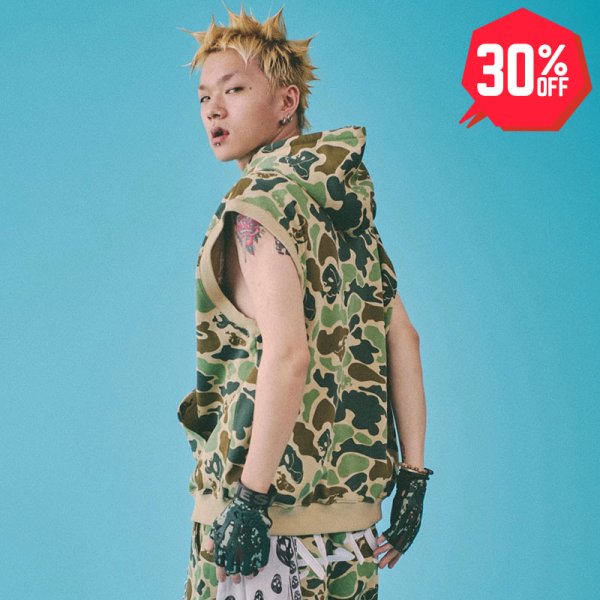 画像1: 【30%OFF】GALFY(ガルフィー) “ガルフィーカモノースリパーカー” (1)