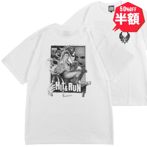 画像1: 【半額】KINGSIZE（キングサイズ）“HIT&RUN TEE” (1)