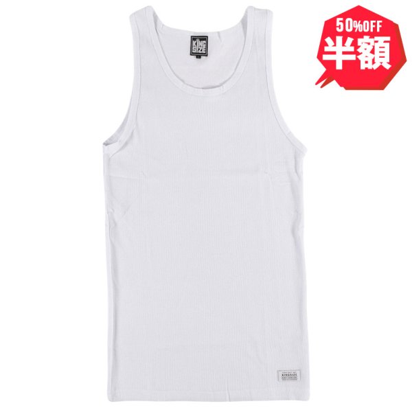 画像1: 【半額】KINGSIZE（キングサイズ）“SINCE RIB TANKTOP” (1)