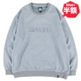 画像1: 【半額】KINGSIZE（キングサイズ）“KING EMBOSS CREWSWEAT” (1)