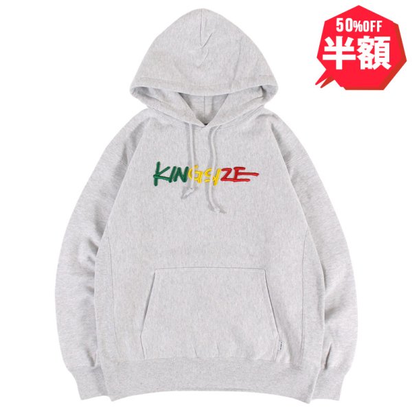 画像1: 【半額】KINGSIZE（キングサイズ）“RASTA LOGO HOODSWEAT” (1)