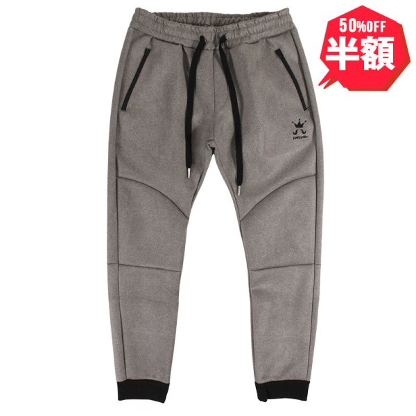 画像1: 【半額】【ラストXLのみ】KINGSIZE（キングサイズ）“KS LOGO SUEDE PANTS” (1)