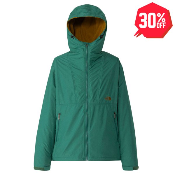 画像1: 【30%OFF】THE NORTH FACE（ザノースフェイス）“COMPACT NOMAD JACKET（コンパクトノマドジャケット）TNFグリーン×モスグリーン” (1)
