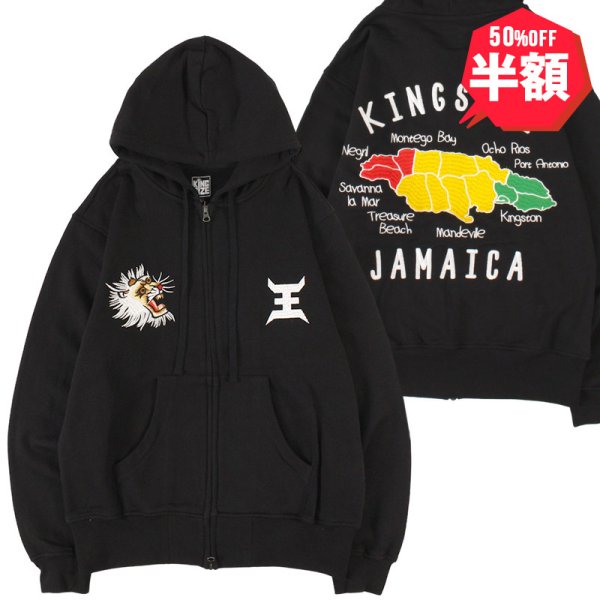 画像1: 【半額】KINGSIZE（キングサイズ）“JAMAICAN  ZIP HOOD” (1)