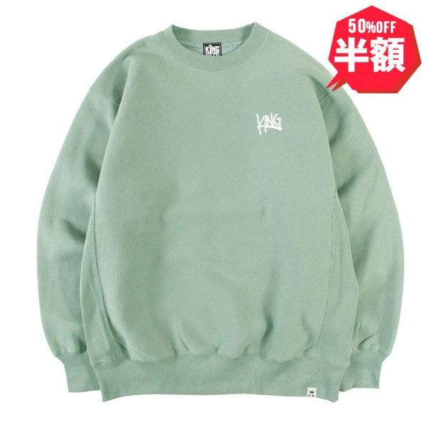 画像1: 【半額】KINGSIZE（キングサイズ）“DRAW CREW SWEAT” (1)