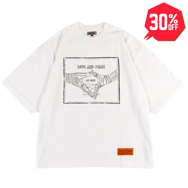 画像1: 【30%OFF】PeeTee. (ピーティー) “LOVE AND PEACE CLASSIC TEE” (1)