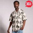 画像1: 【30%OFF】【ラストXLのみ】GRIMEY / GRMY (グライミー) “THE MIDNITE BUTTON UP SHIRT” (1)