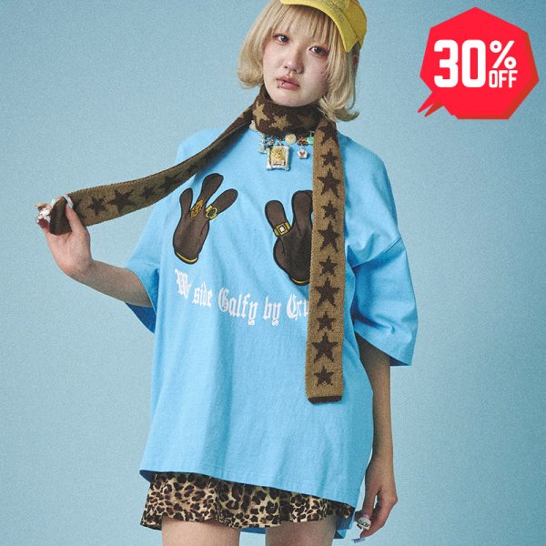 画像1: 【30%OFF】GALFY(ガルフィー) “ウェッサイ成金Tee” (1)