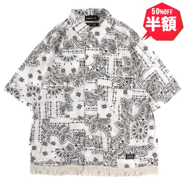 画像1: 【半額】【ラストMのみ】KINGSIZE（キングサイズ）“PAISLEY S/S SHIRTS” (1)