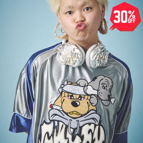 画像1: 【30%OFF】GALFY(ガルフィー) “病みに争いしサイバーTシャツ” (1)