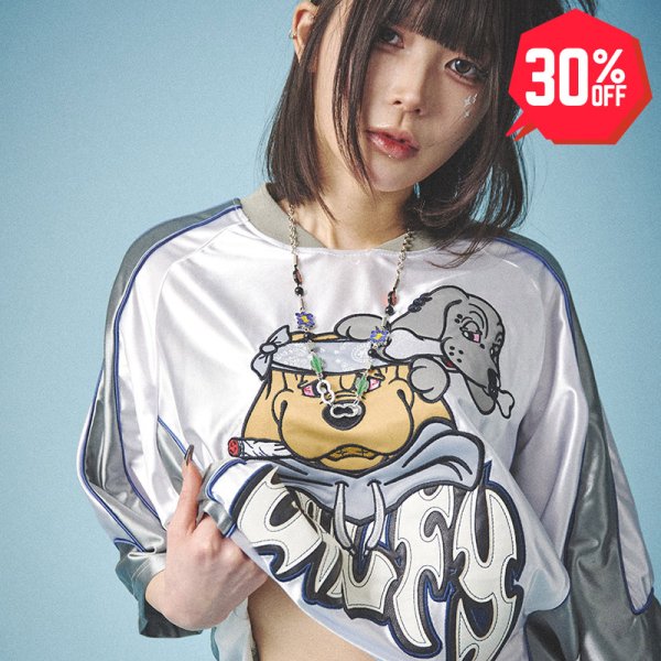 画像1: 【30%OFF】【ラスト大型犬（XL）のみ】GALFY(ガルフィー) “病みに争いしサイバーTシャツ” (1)