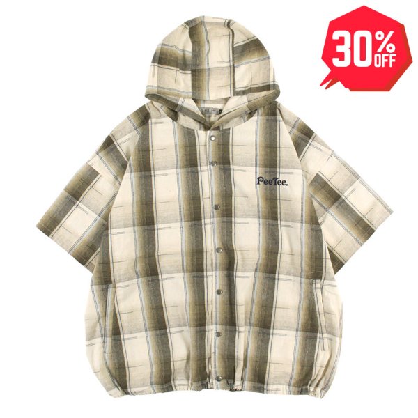 画像1: 【30%OFF】PeeTee. (ピーティー) “CHECKERD SMOCK HOOD” (1)