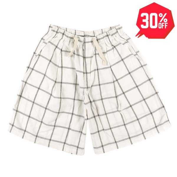 画像1: 【30%OFF】【ラストLのみ】PeeTee. (ピーティー) “CHECKERED TUCK SHORTS” (1)