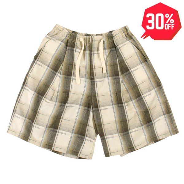 画像1: 【30%OFF】PeeTee. (ピーティー) “CHECKERED TUCK SHORTS” (1)