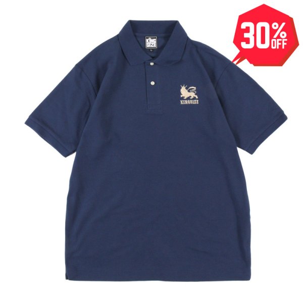 画像1: 【30%OFF】KINGSIZE（キングサイズ）“LION POLO SHIRTS” (1)