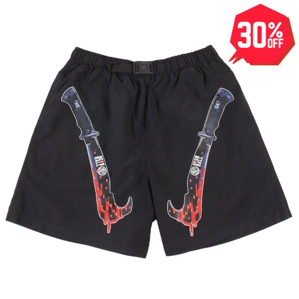 画像1: 【30%OFF】KINGSIZE（キングサイズ）× BEAN BALL RECORDS “STAY SHORTS” (1)
