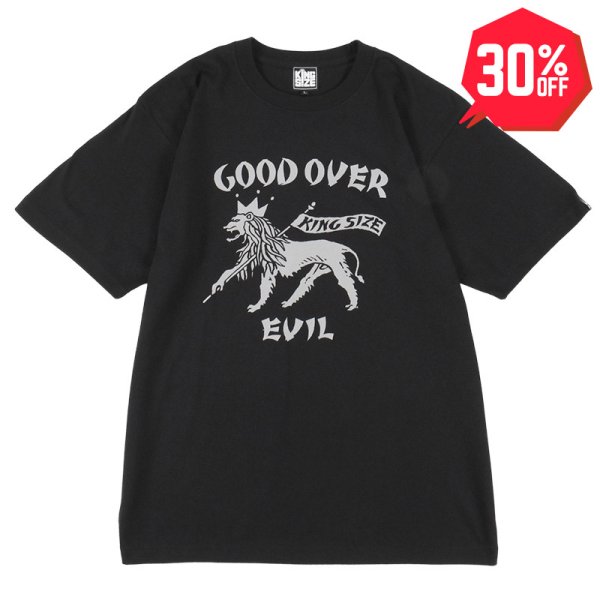 画像1: 【30%OFF】KINGSIZE（キングサイズ）“GOOD OVER EVIL TEE” (1)