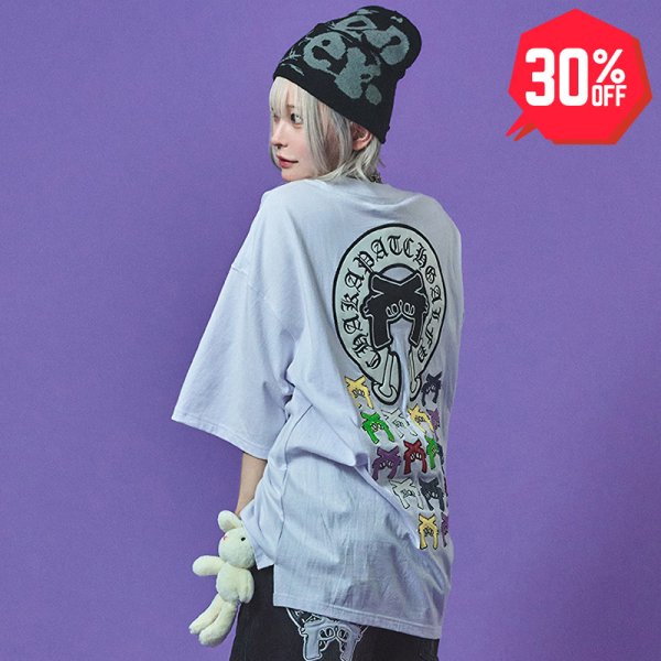 画像1: 【30%OFF】GALFY(ガルフィー) “チャカパッチTシャツ2” (1)