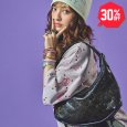 画像1: 【30%OFF】GALFY(ガルフィー) “ピカピカモノグラム2WAYハンドバッグ” (1)