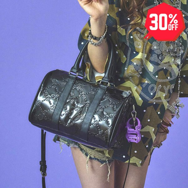 画像1: 【30%OFF】GALFY(ガルフィー) “ピカピカモノグラムミニボストン” (1)