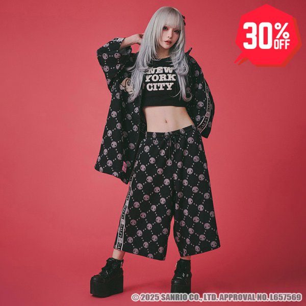 画像1: 【30%OFF】GALFY(ガルフィー)ｘクロミ “ドクロだらけ夏セットアップ” (1)