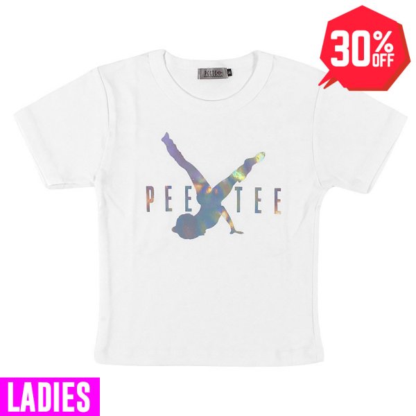 画像1: 【30%OFF】[レディース] PeeTee. (ピーティー) “DOLPHIN GIRL CROPPED WOMEN'S TEE” (1)