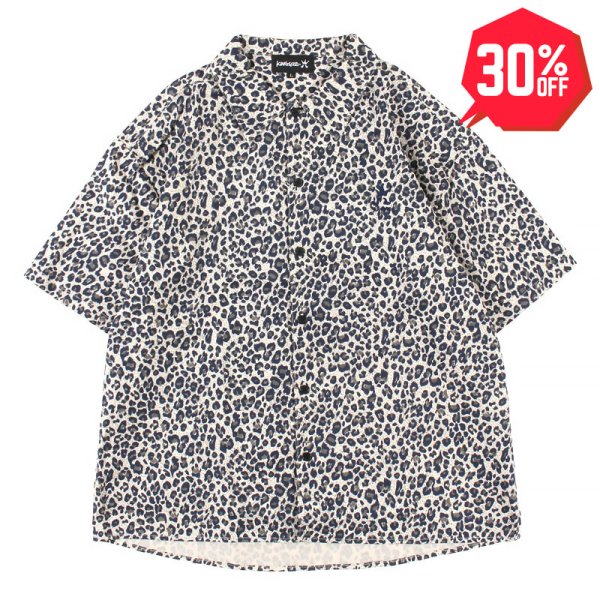 画像1: 【30%OFF】KINGSIZE（キングサイズ）“LEOPARD S/S SHIRTS” (1)