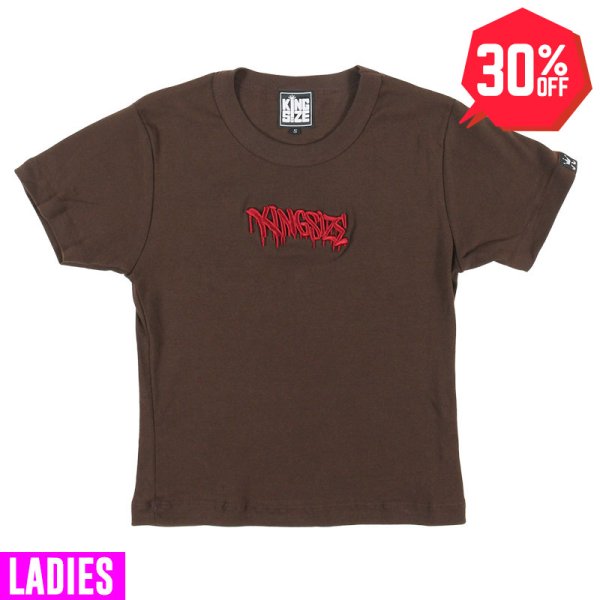 画像1: 【30%OFF】[レディース] KINGSIZE（キングサイズ）“CASPER DRIP CROPPED WOMEN'S TEE” (1)