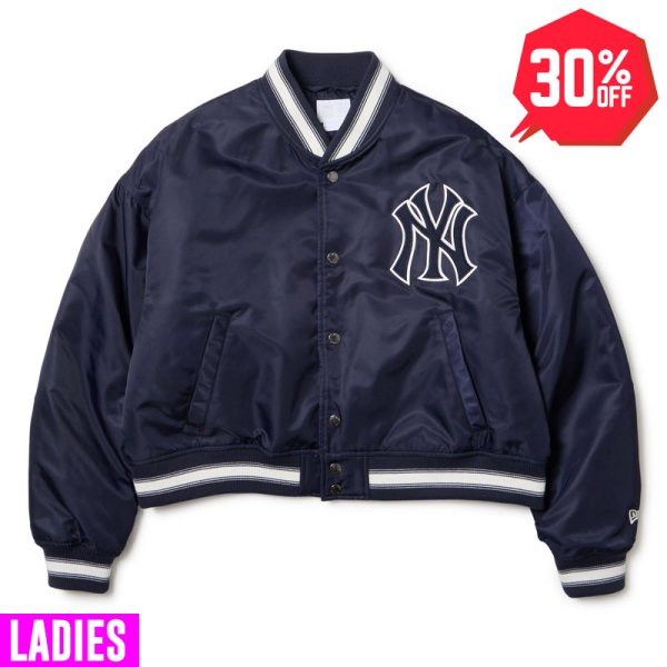 画像1: 【30%OFF】NEWERA（ニューエラ）“Women's バーシティージャケット ニューヨーク・ヤンキース ネイビー” (1)